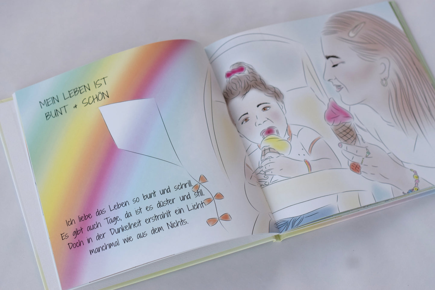 All-In Geschenkset: Kinderbuch - "Ich bin" mit Geschenkbeutel & Wimpelkette (verschiedene Desings)