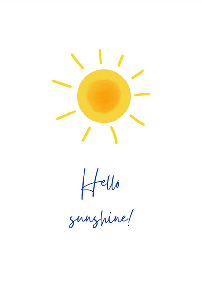 Sonne-Poster "Hallo du Sonnenschein!"- Printable zum Download