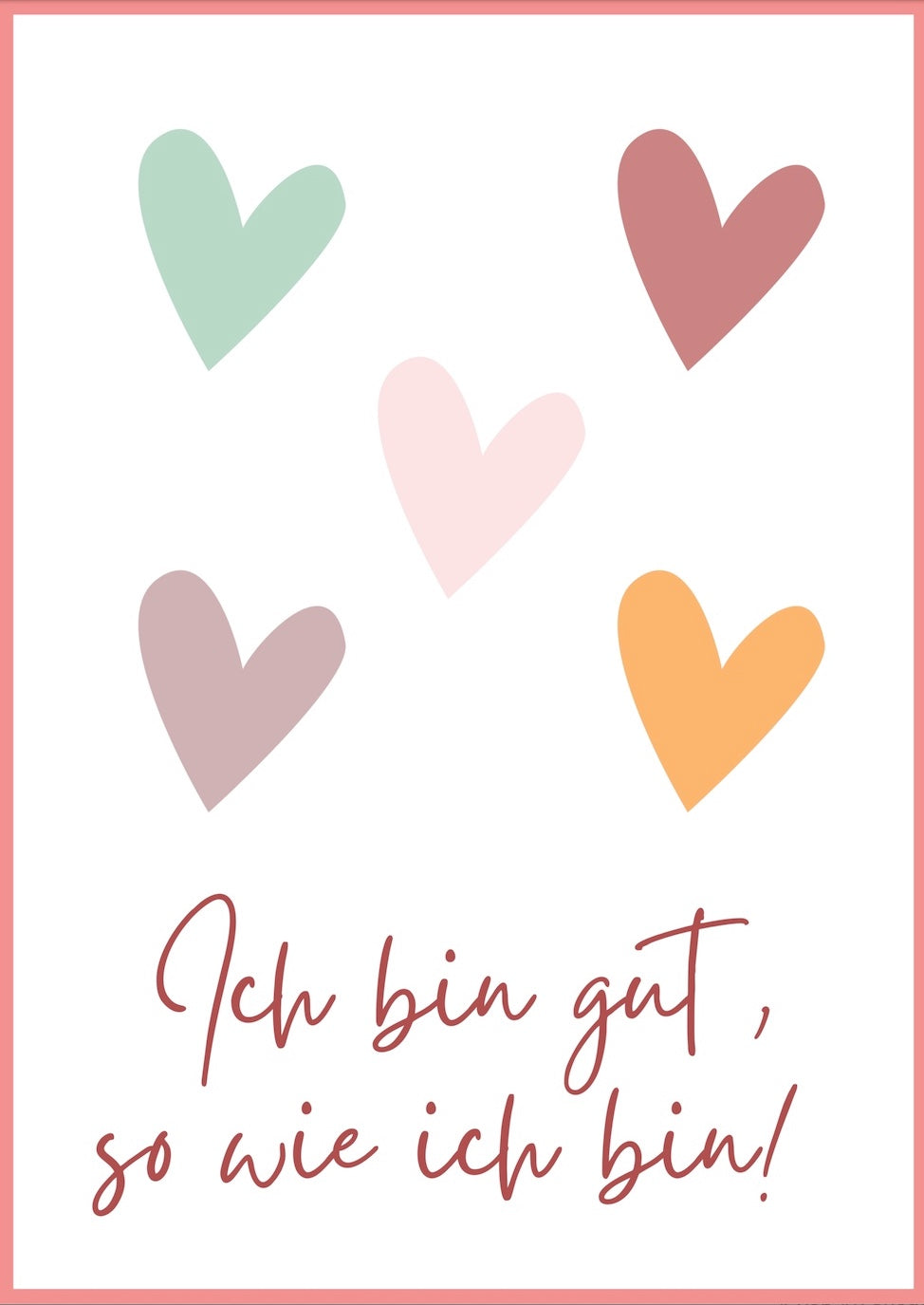 Herzen - "I am so loved!"- Printable zum Download